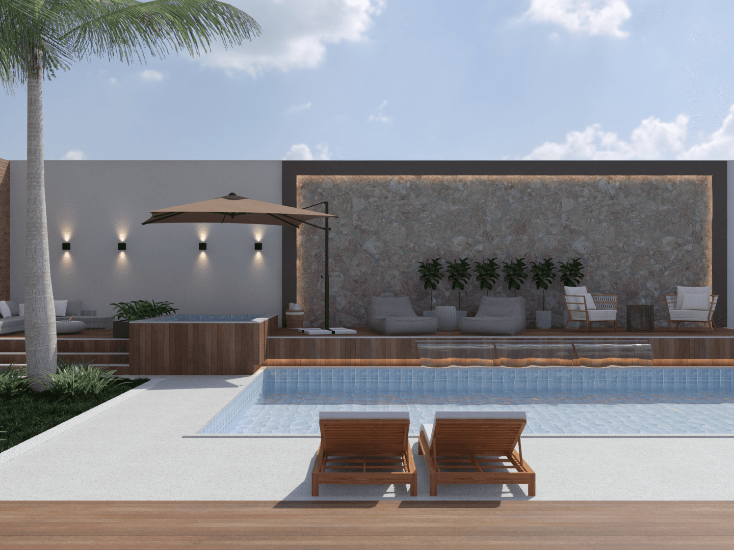 Pool & Spa View