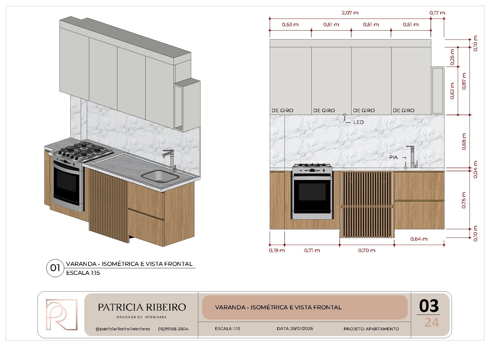 Balcony Isometric & Front