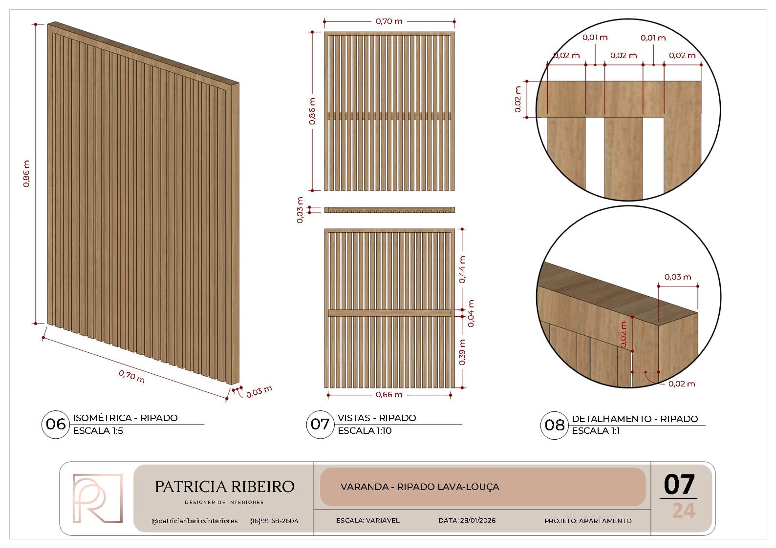 Balcony Sink Slats
