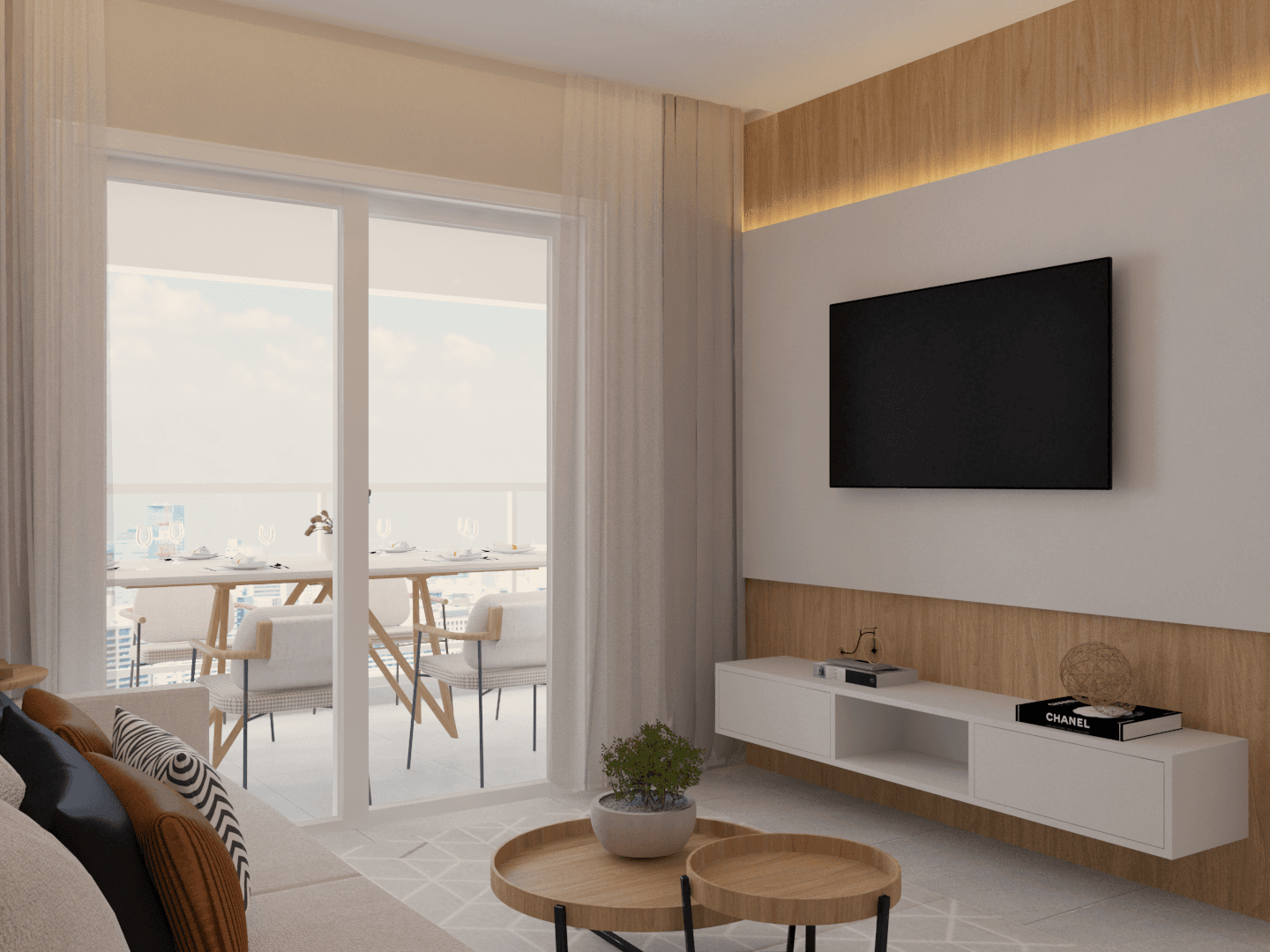 TV Wall Detail